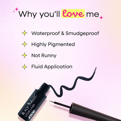 Nykaa Magic Liquid Eyeliner - Super Black 01 5 MILLI_LITRE