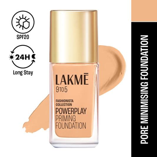 Lakme 9To5 Powerplay Priming Foundation - W120 Warm Creme