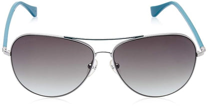 Calvin Klein Gradient Aviator Grey Lens blue framed Unisex Sunglasses