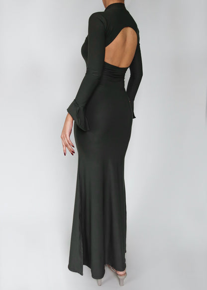 Olivine Backless Dress