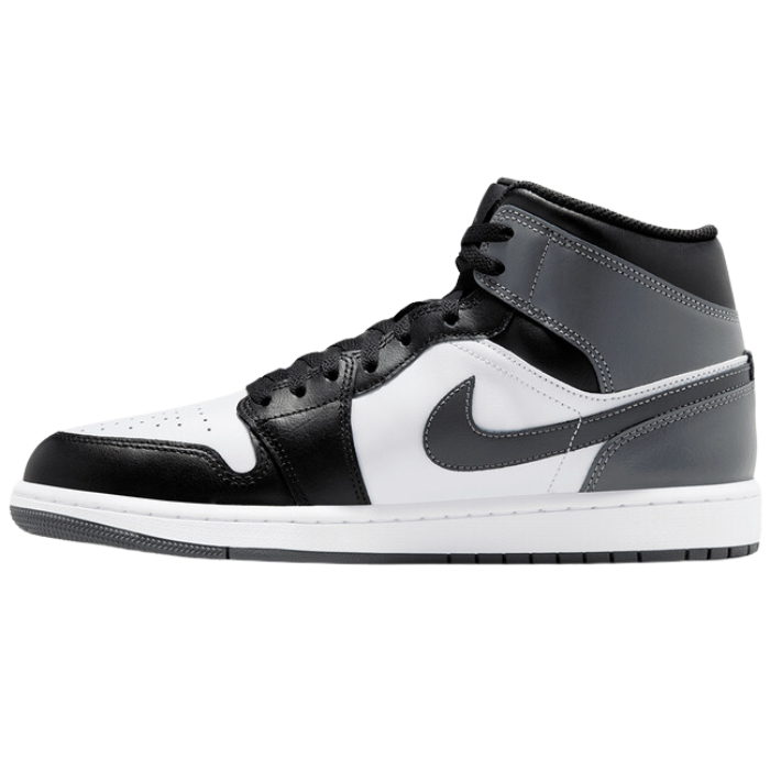 Jordan 1 Mid Black white iron grey