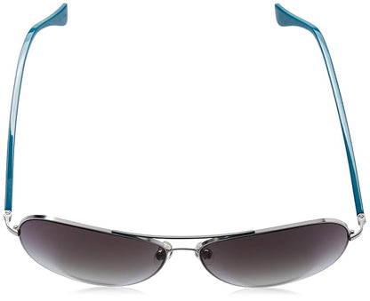 Calvin Klein Gradient Aviator Grey Lens blue framed Unisex Sunglasses