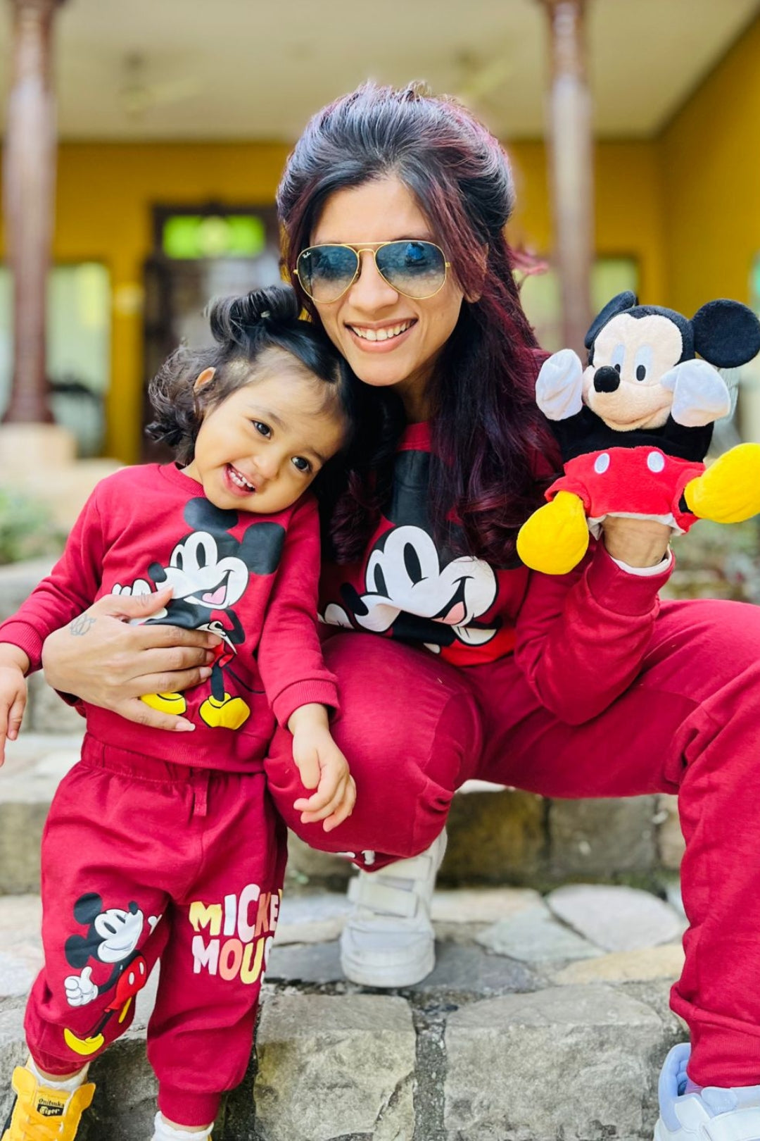 Mickey Classic Co-ord set for Family Nap Chief