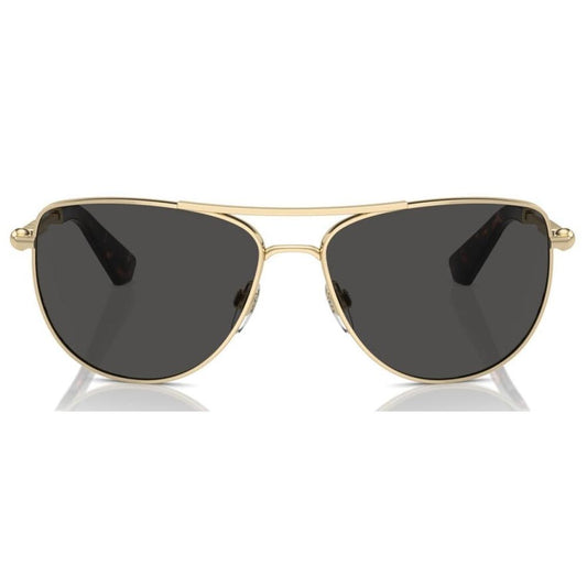 Burberry light gold frame with dark grey lenses Sunglasses