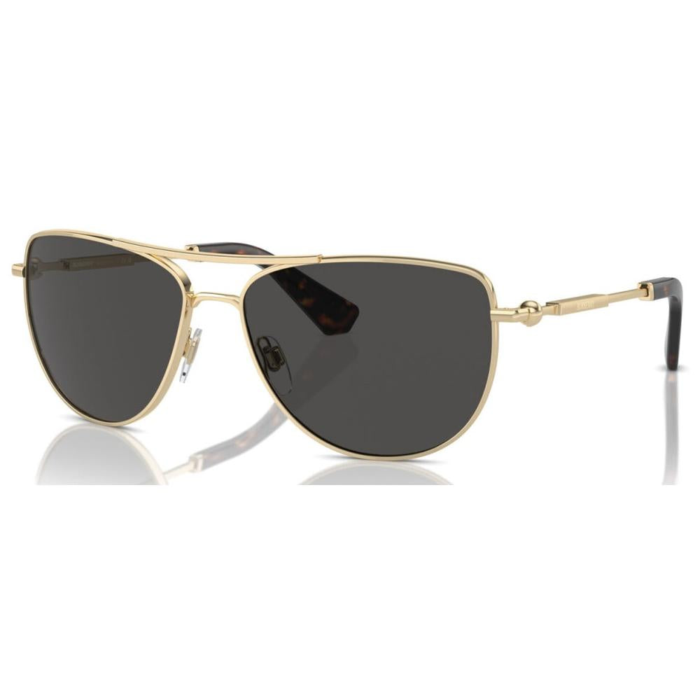 Burberry light gold frame with dark grey lenses Sunglasses