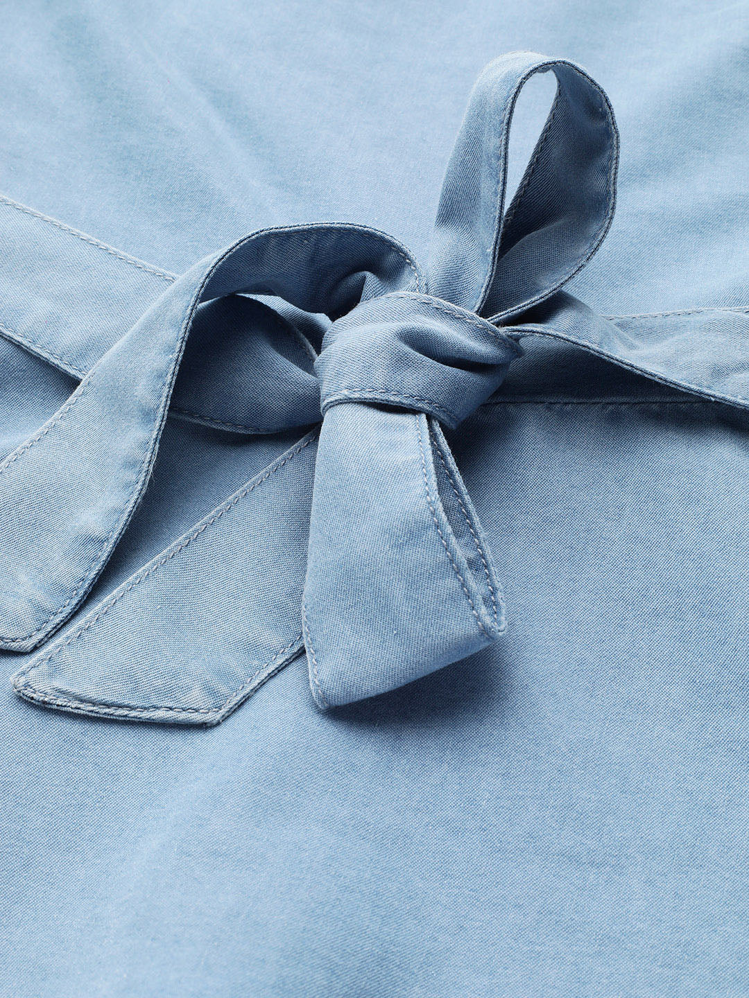 Denim One Shoulder Top