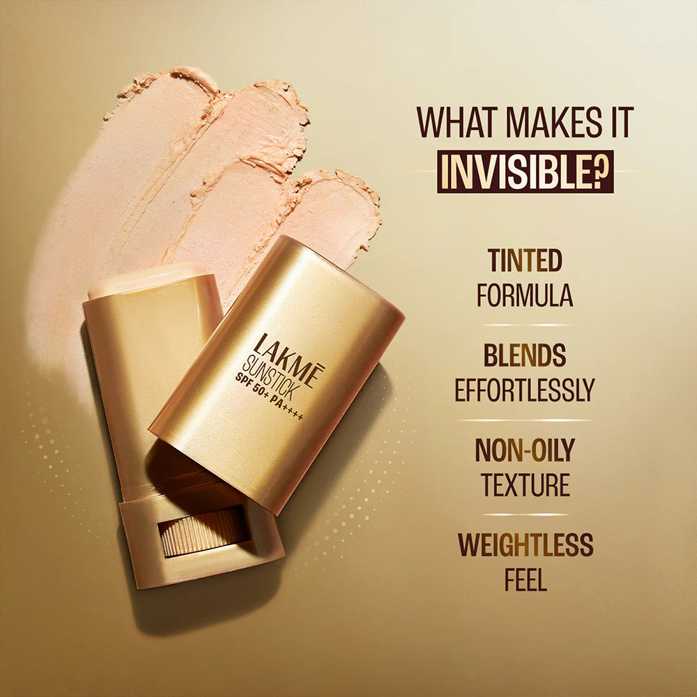 LAKME SPF 50+ PA++++ SUN EXPERT INVISIBLE SUNSTICK