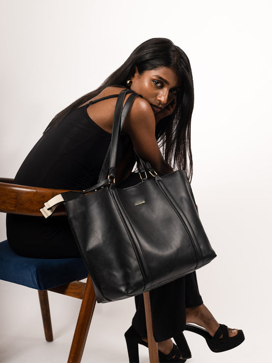 The Heavy Lifter Tote Bag Black Charme
