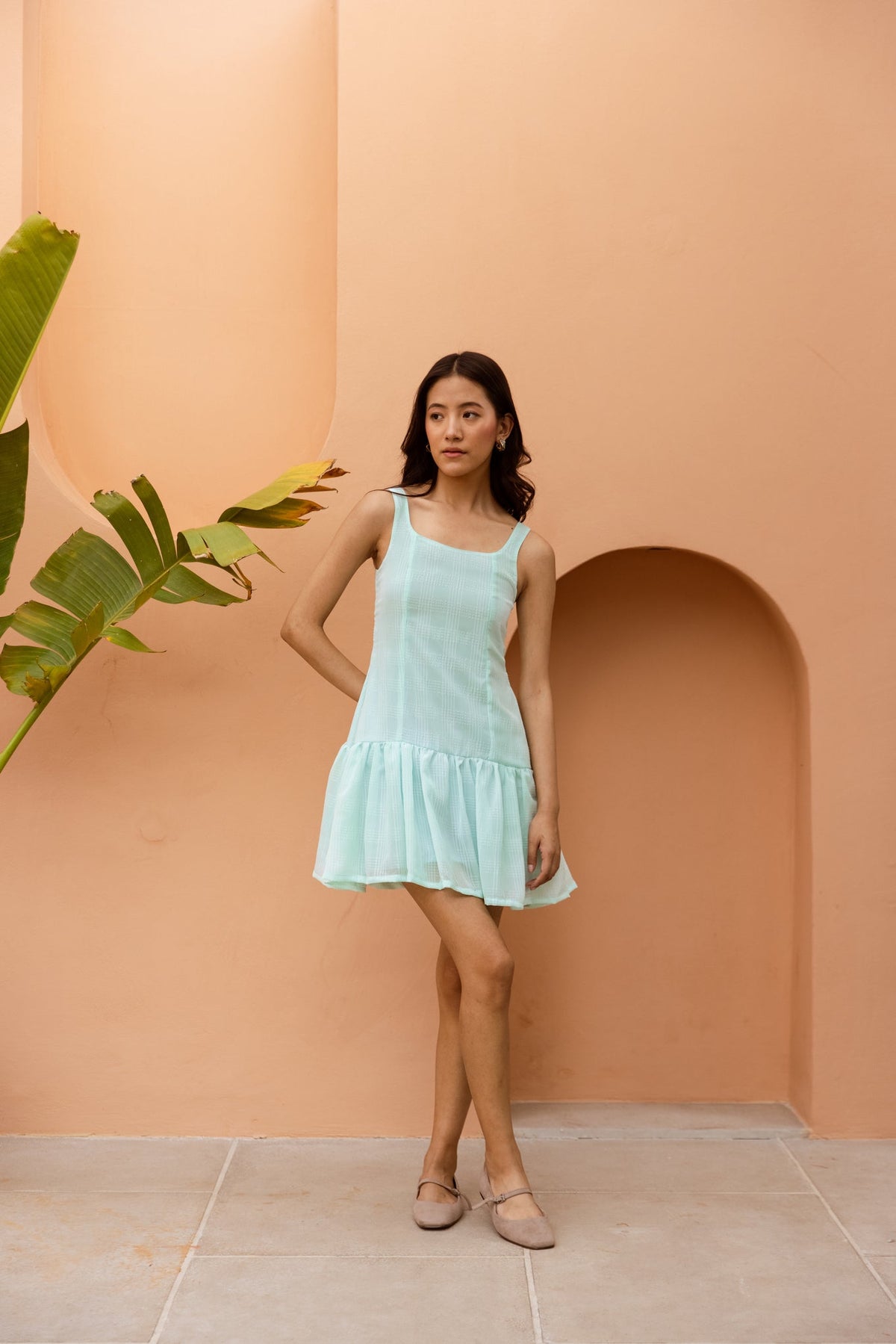 ILSA Drop Waist Short Dress
