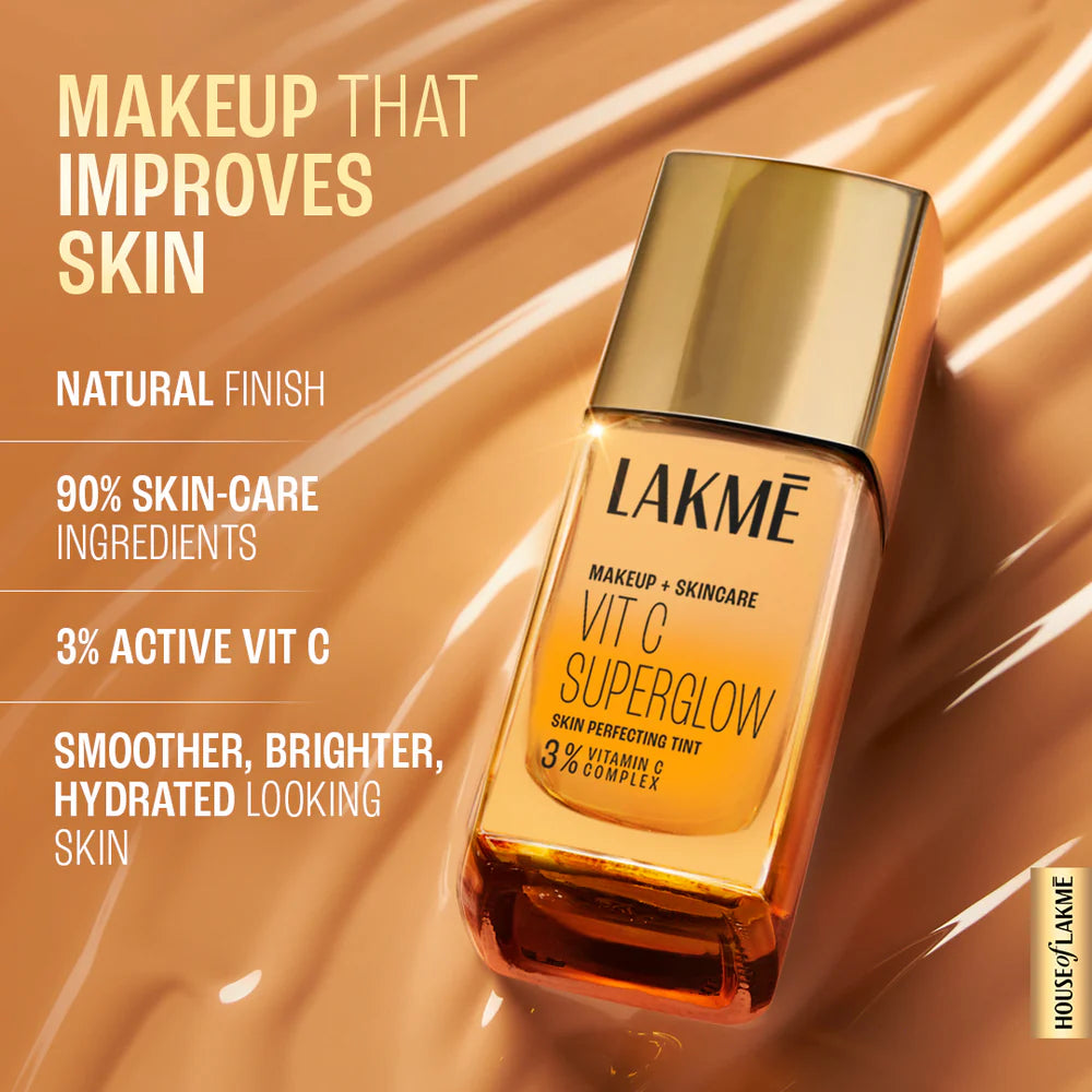 Lakme Makeup+Skincare Vitc Superglow Skin Perfecting Tint