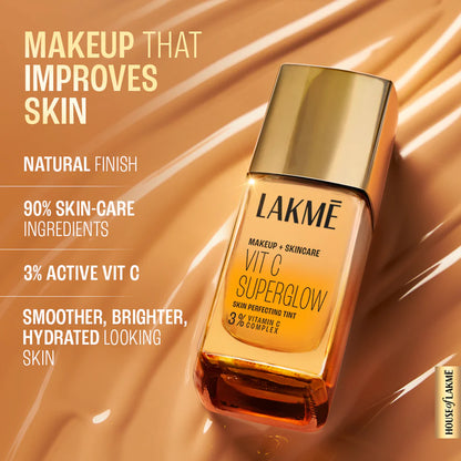 Lakme Makeup+Skincare Vitc Superglow Skin Perfecting Tint