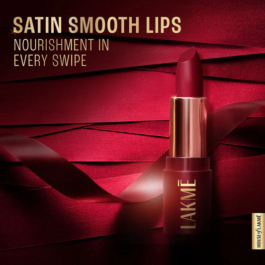 Lakme Ultimate Glam Satin Matte Lipstick - Petal Nude