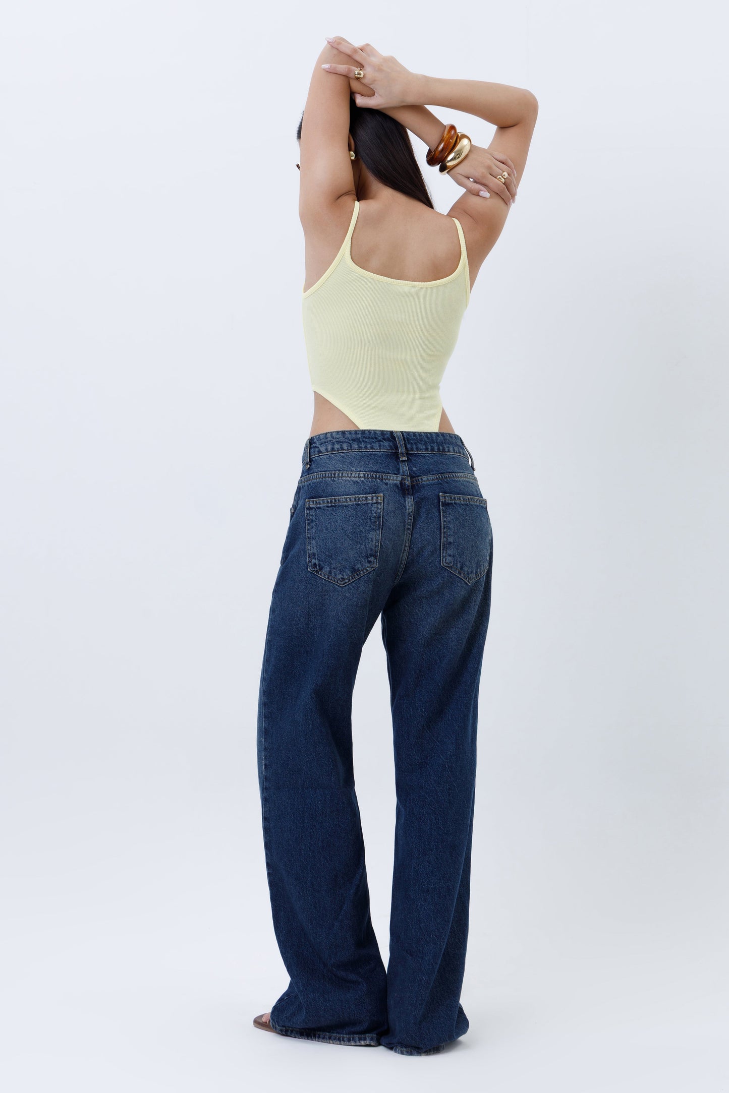Ribbed High Cut Bodysuit