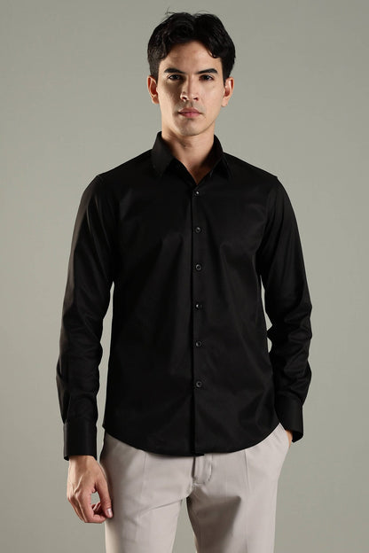 Active Casual Shirt - Party Black