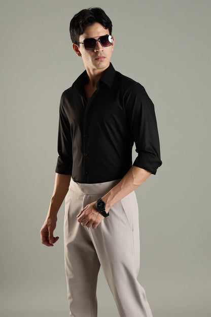 Active Casual Shirt - Party Black
