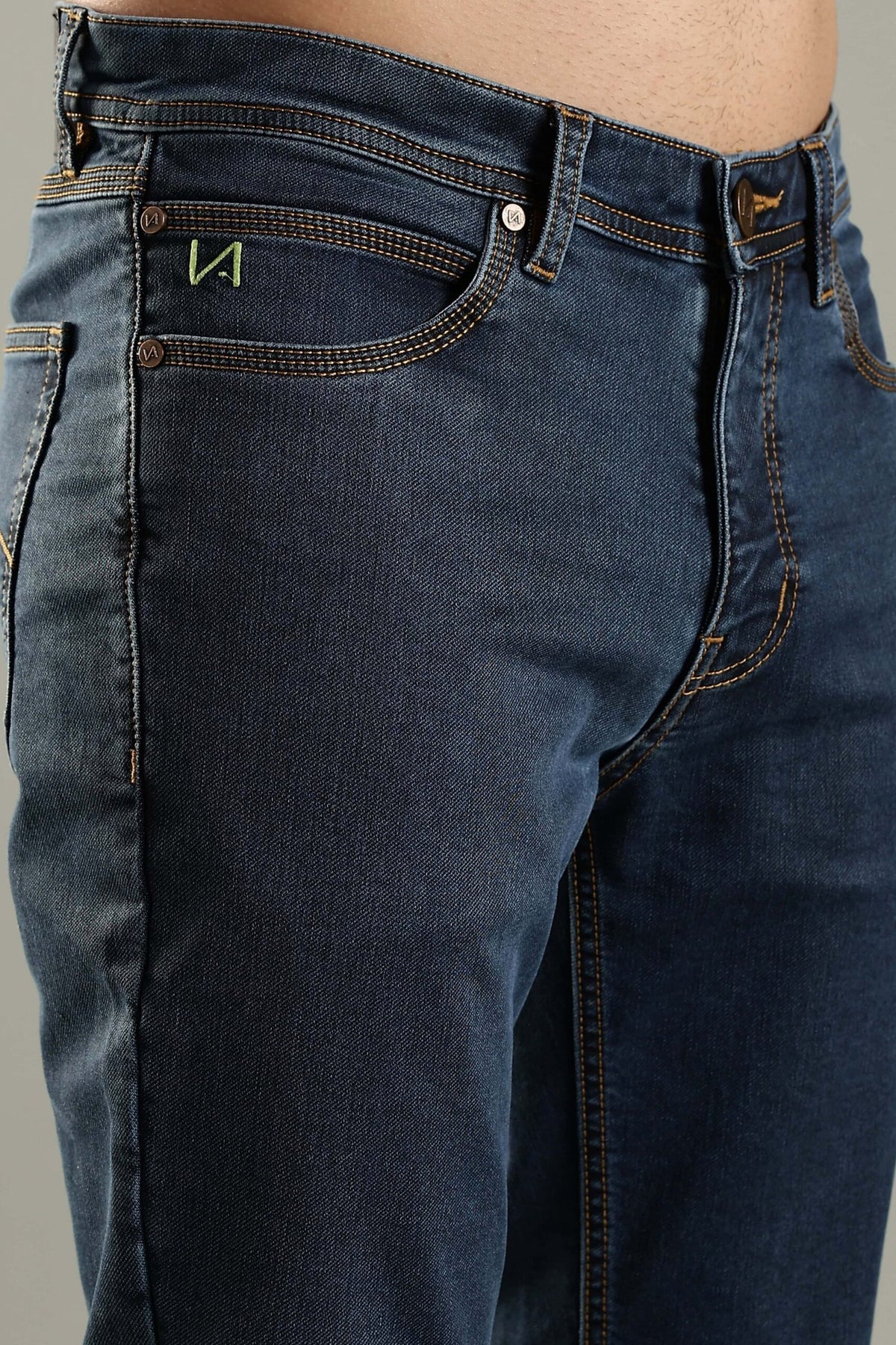 Earthy Denim Pant - Dirty Blue