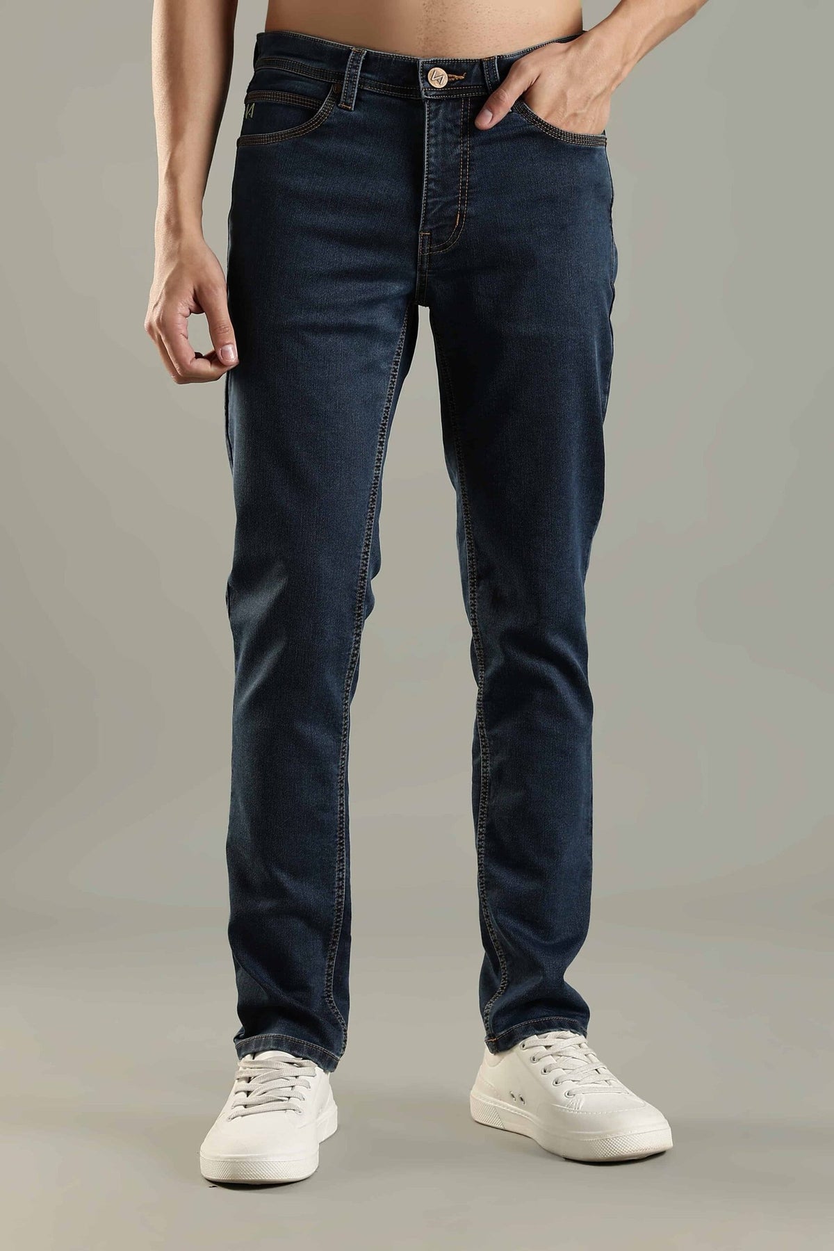 Earthy Denim Pant - Dirty Blue