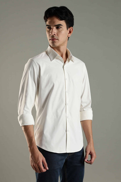 Active Casual Shirt - Pearl White