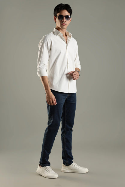 Active Casual Shirt - Pearl White