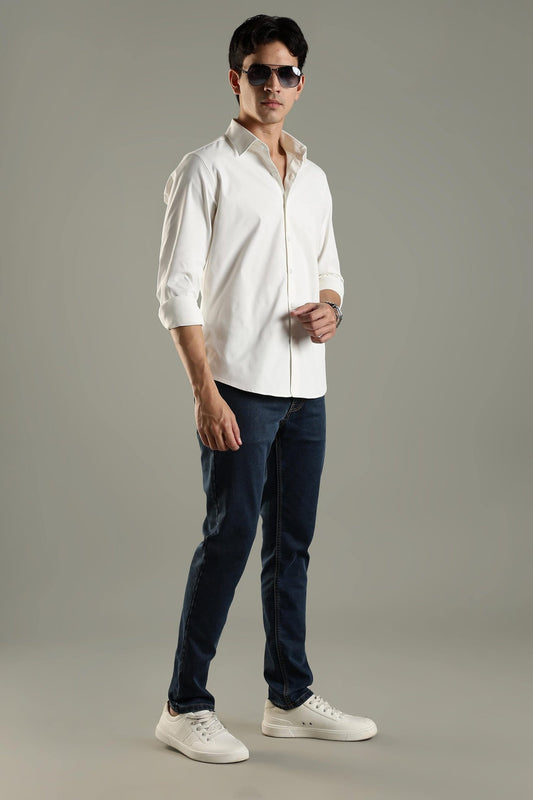 Active Casual Shirt - Pearl White