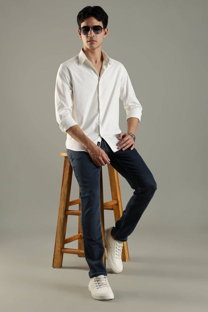 Active Casual Shirt - Pearl White