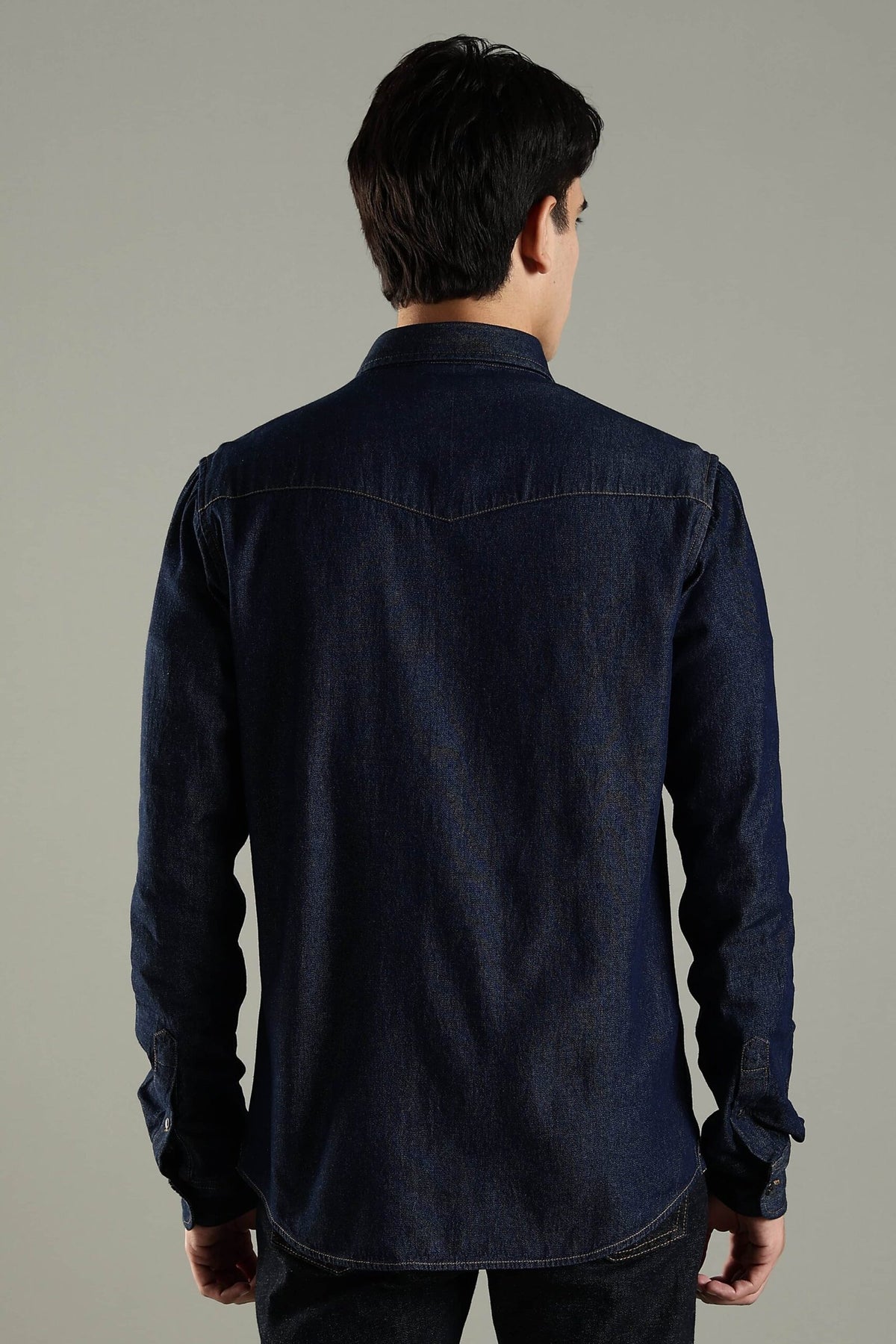 Vintage Denim Shirt - Indigo Blue