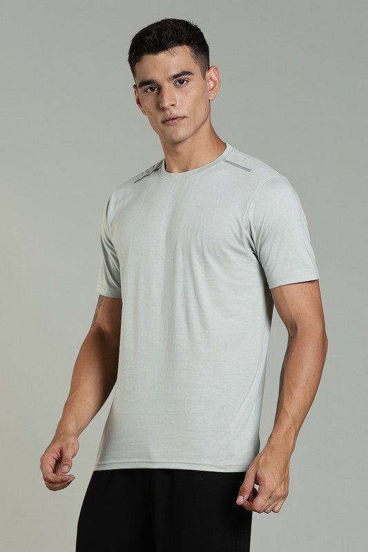 Funny Tales Light Grey Athleisure T-shirt for Men