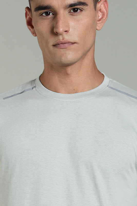 Funny Tales Light Grey Athleisure T-shirt for Men