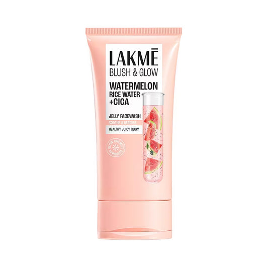 Lakme Blush & Glow Watermelon Rice Water + Cica Jelly Facewash