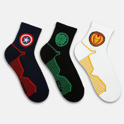 Men’s Marvel Themed Sporty High Ankle Socks SocksXpress