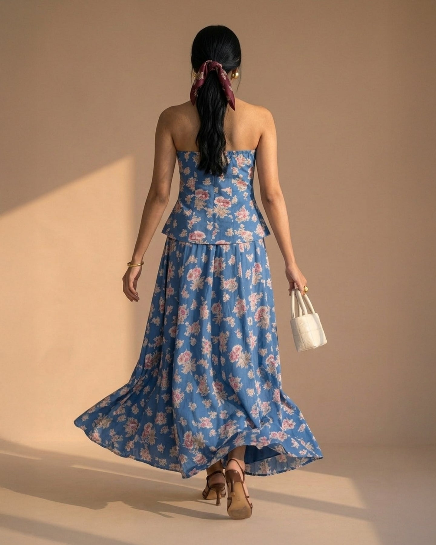 Blue Floral Cotton Co-ords