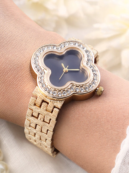 Embellished Clove Watch - Gold