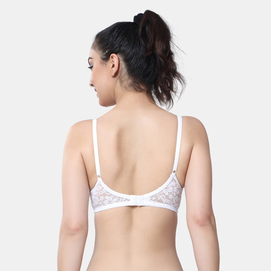 Envie Non-Padded Non-Wired 3/4th Coverage T-Shirt Lace Bra
