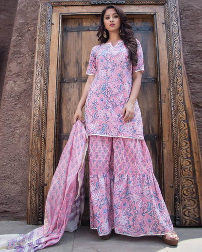 Pink Bagicha Sharara