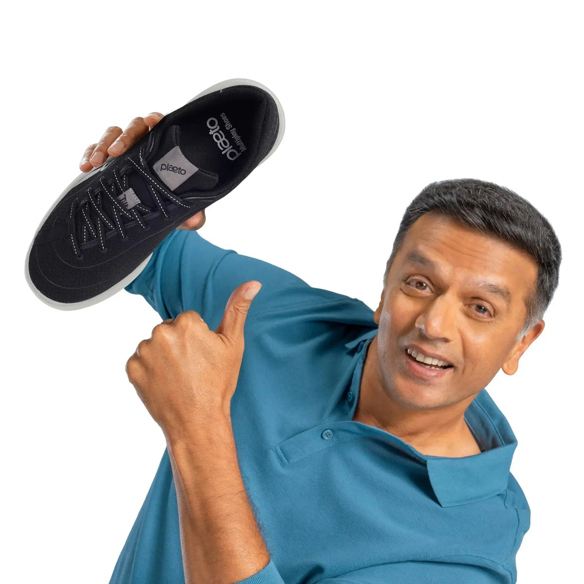 Men's Black Go Trainer Shoes Plaeto