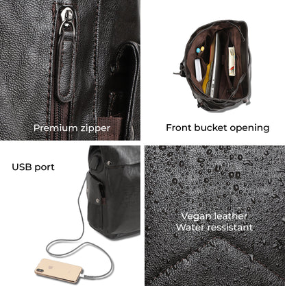 The Trekker Backpack - Coffee Brown