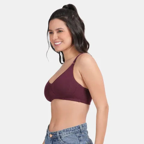 Wine minimiser bra Envie non padded non wired 3/4th coverage comfortable everyday bra