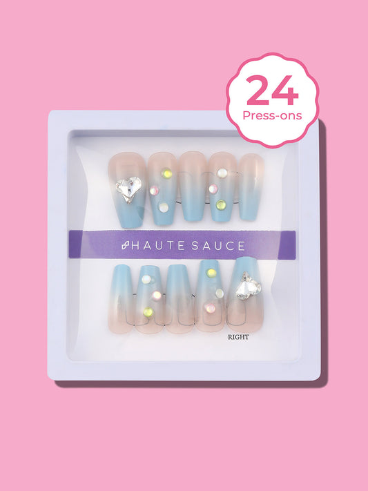 The SirÃ£Â¨Ne Press-On Nails - Powder Blue