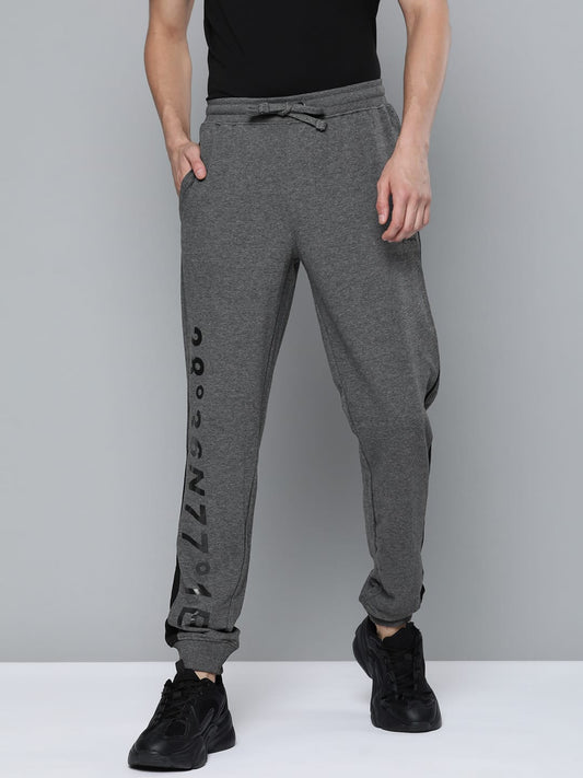 Alcis Men Grey Typography Joggers