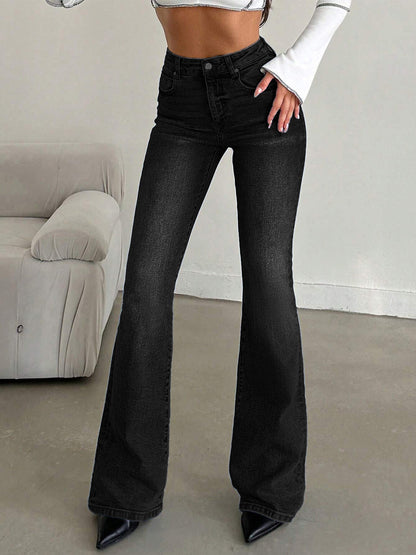 Shadow Black Washed Bootcut Jeans