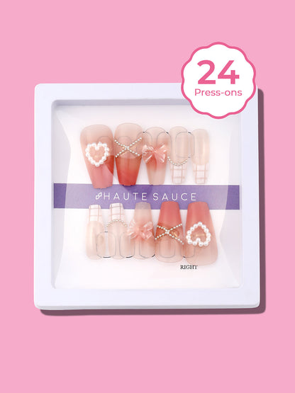 The Barbiesque Press-On Nails - Rouge Pink