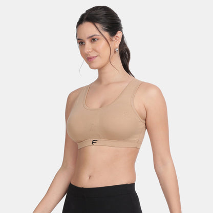 Envie Padded Non-Wired 3/4th Coverage Racerback Sports Bra