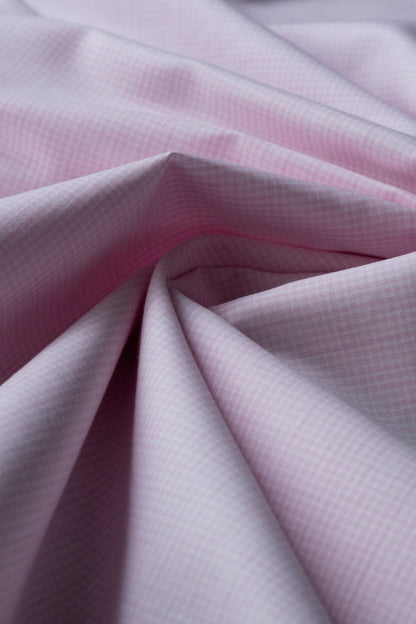 Pink Regular Fit Checked Formal Cotton Shirt for Men (CISAR)