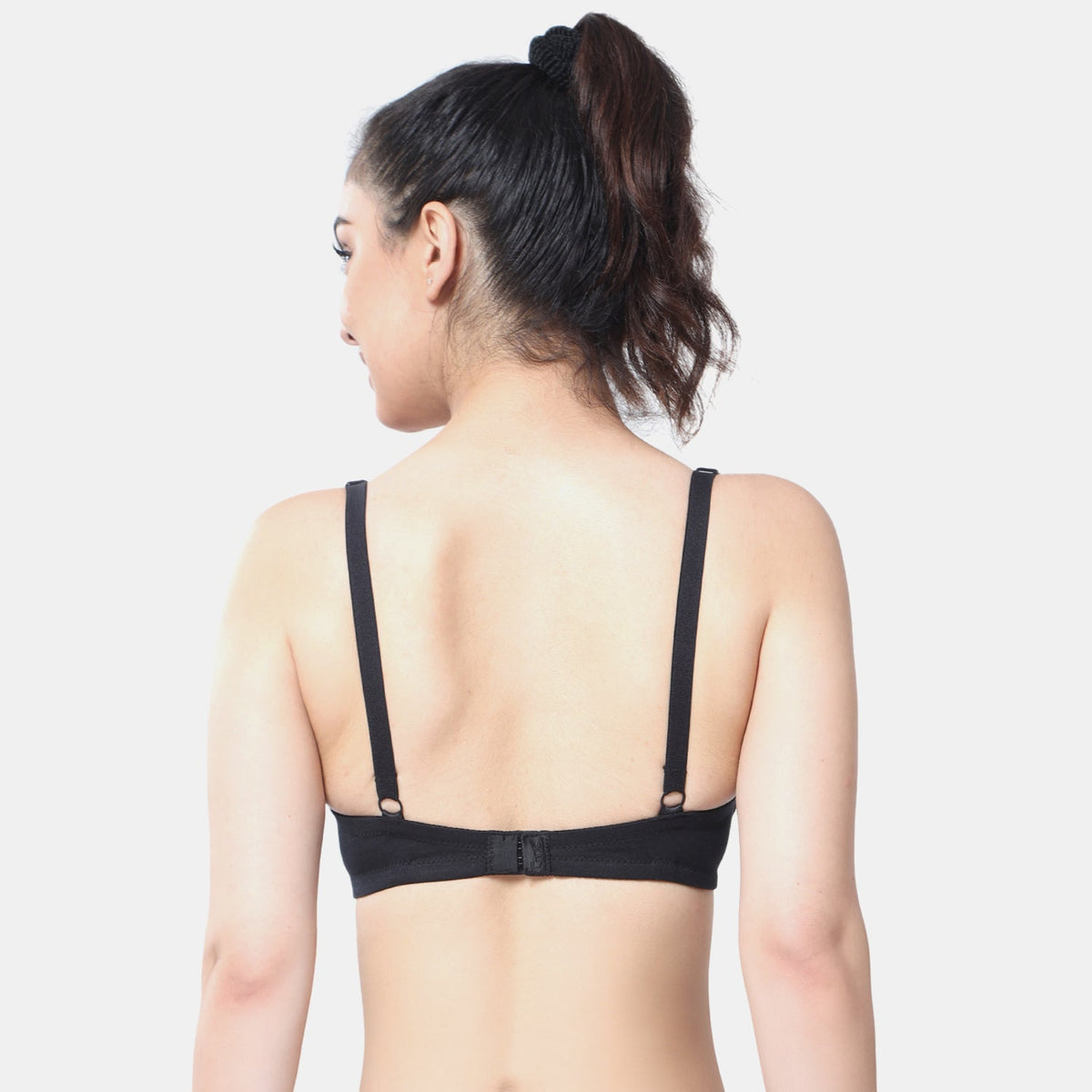 Envie non padded non wired full coverage t shirt bra NVB1092 black seamless smooth everyday comfort bra for women