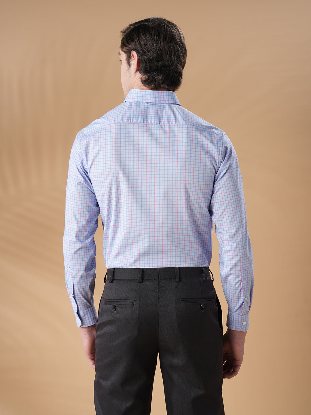 Lavender Regular Fit Formal Cotton Shirt for men (COSMA)