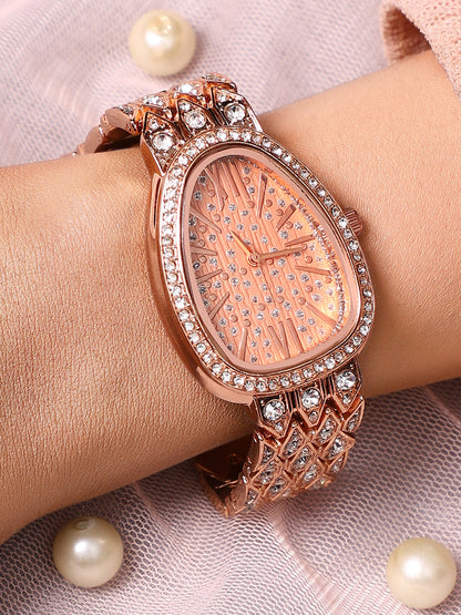 The Roman Ophidian Oval Watch - Rose Gold