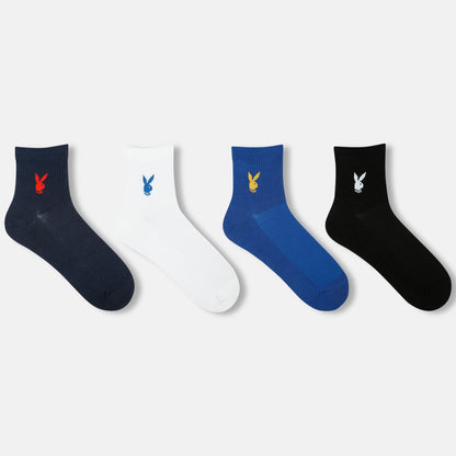 Men’s Playboy Themed High Ankle Socks SocksXpress