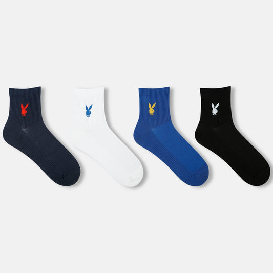 Men’s Playboy Themed High Ankle Socks SocksXpress