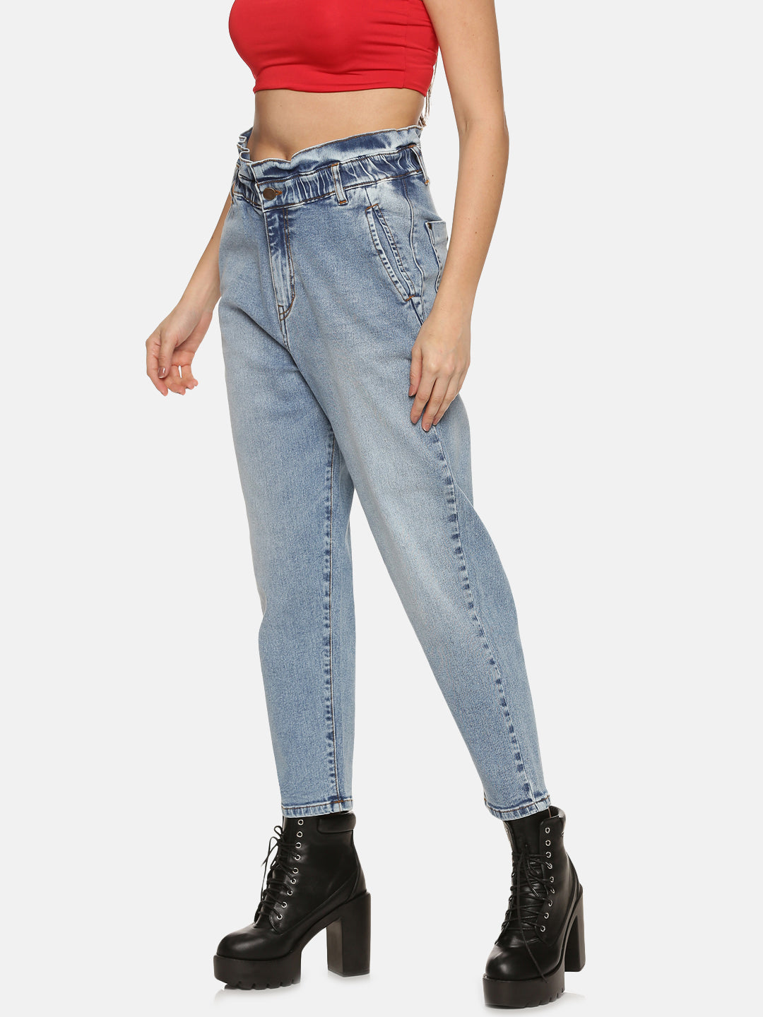 Buy Light Blue Demin Jeans For Women