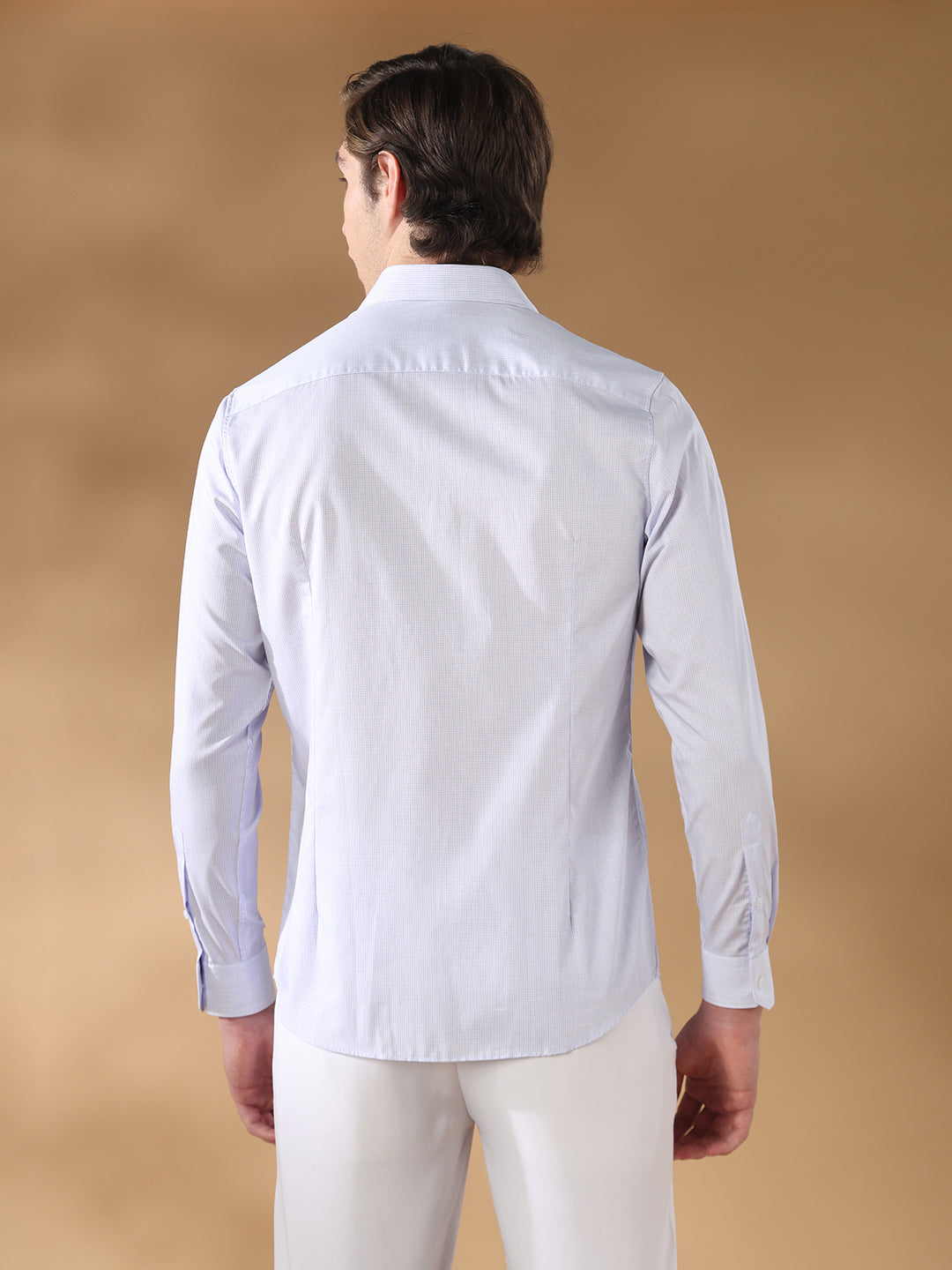 Lavender Slim Fit Formal Cotton Shirt for men (CODIC)